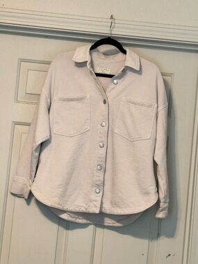 Z Supply Light Beige Button-Up Jacket